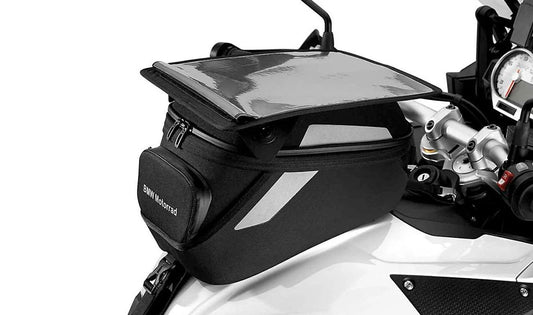 Bolsa sobredepósito con compartimento para mapas OEM 77458561547 para BMW Motorrad S 1000 XR (K49). Original BMW Motorrad.