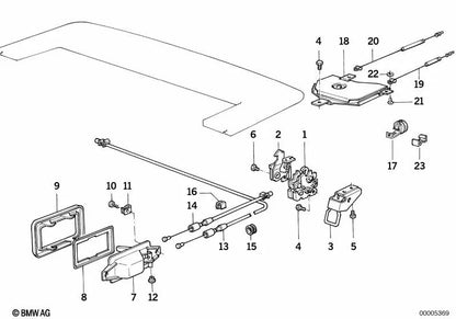 Abrazadera para BMW Serie 3 E30 (OEM 51251968090). Original BMW