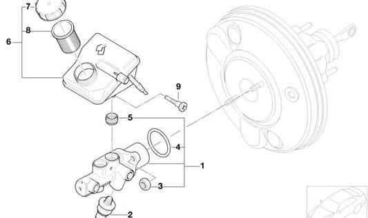 Befestigungsschraube für BMW E60, E61, F25, X5 E70, X6 E71 und Mini R50 (OEM 34326765370). Original BMW