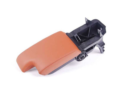 Potenza in pelle OEM 51167902747 per BMW E46. Finitura della cannella (N5ZM Zimt). BMW originale BMW.