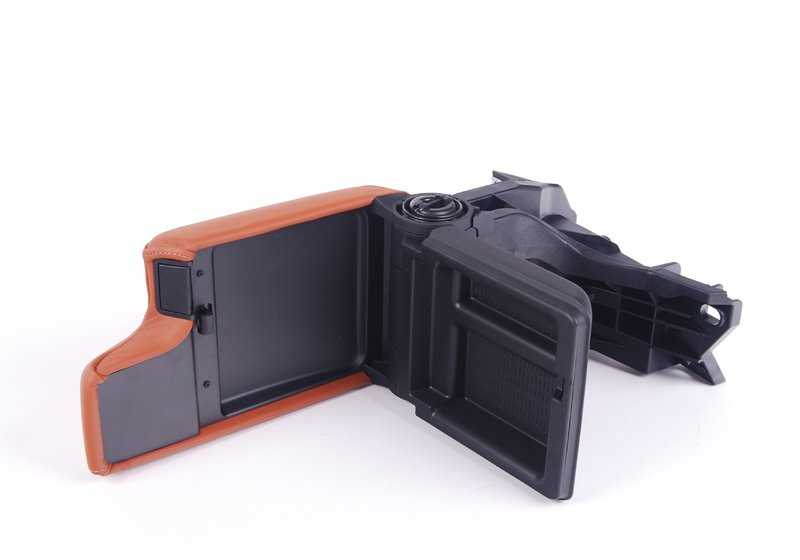 Potenza in pelle OEM 51167902747 per BMW E46. Finitura della cannella (N5ZM Zimt). BMW originale BMW.