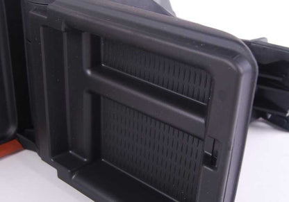 Potenza in pelle OEM 51167902747 per BMW E46. Finitura della cannella (N5ZM Zimt). BMW originale BMW.