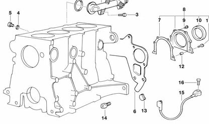 O-Ring para BMW E30, E36, E46, E34 (OEM 11531709157). Original BMW