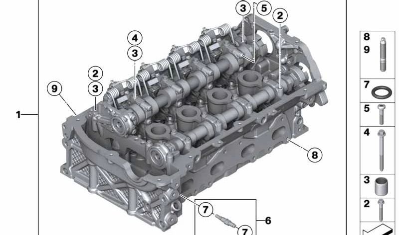 CODATED WITH VALVE TRAIN OEM 11122470429 FOR BMW F20, F20N, F21, F21N, F30, F30N, F31, F35, F35N. Original BMW spare.