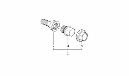 Adaptador con código OEM 36136765546 para BMW E81, E82, E87, E88, F20, F21, F22, F23, E30, E36, E46, E90, E91, E92, E93, F30, F31, F34, F35, F32, F33, F36, E34, E39, E60, E61, F07, F10, F11, F18, E63, E64, F06, F12, F13, E32, E38, E65, E66, F01, F02