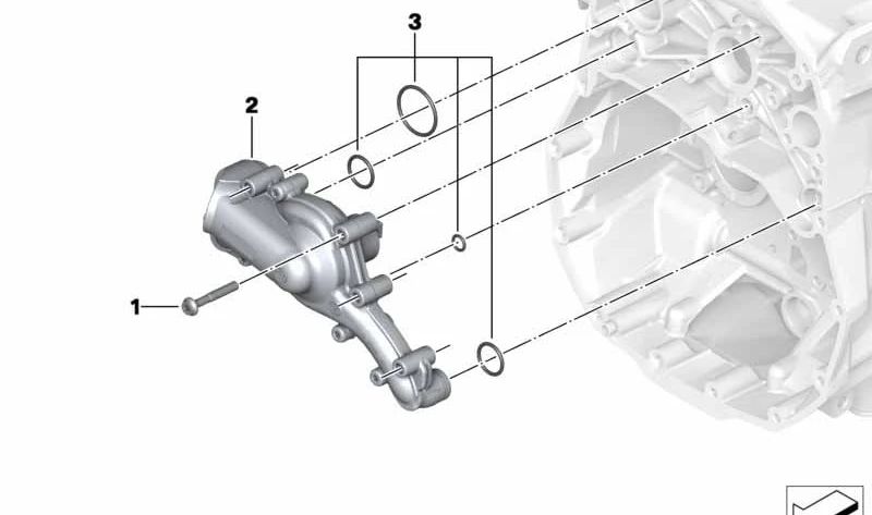 Juego de anillos obturadores de bomba de líquido refrigerante OEM 11518545703 para motos BMW R 1200 GS, R 1250 GS, R 1200 GS Adventure, R 1250 RT, R 1250 RS... y más. Original BMW Motorrad