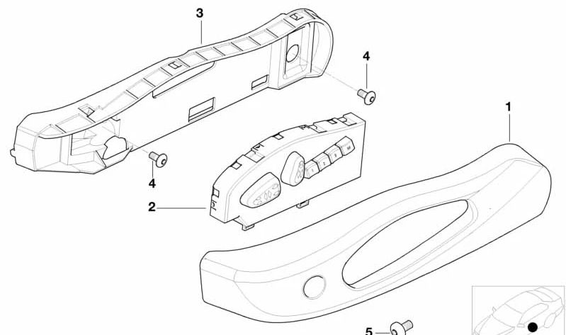 Unità di controllo del sedile destro 52108255380 per BMW E46 {318CI BP71, BP72, BP81, BP82, BW71, BW72, BW81, BW82, By71, By72}. BMW originale.
