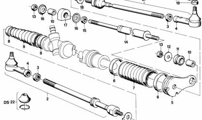 Tirante OEM 32111115241 per BMW Serie 3 E21 (315, 316). BMW originale.