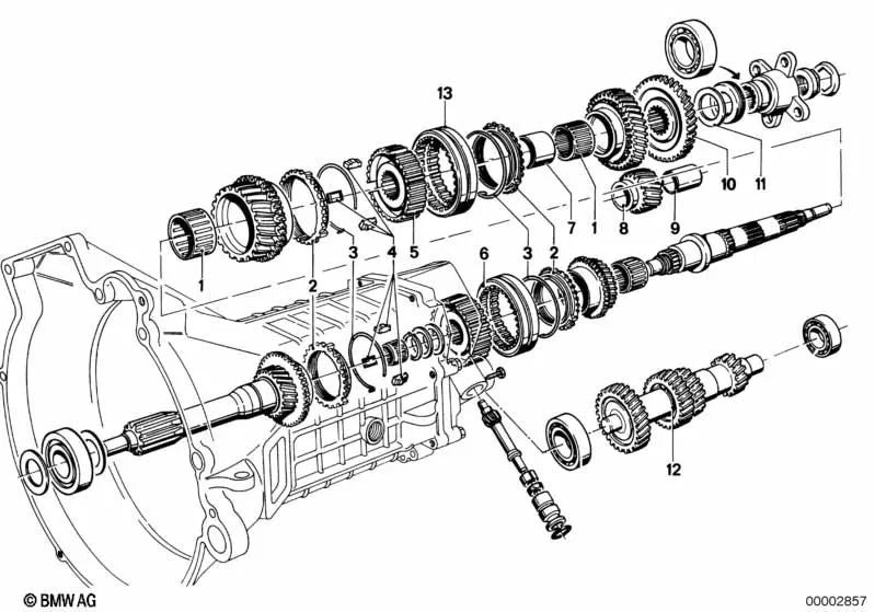 Volta de retorno com BMW para BMW 3 E21 Series, 5 E12 (OEM 23221205213). BMW original