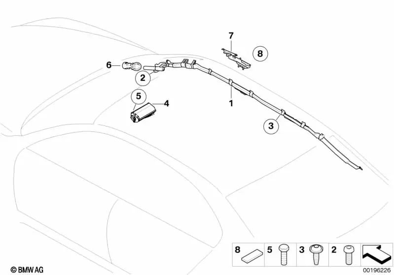Generator Tuelle for BMW E60, E61, E63, E64 (OEM 72127110725). Genuine BMW.