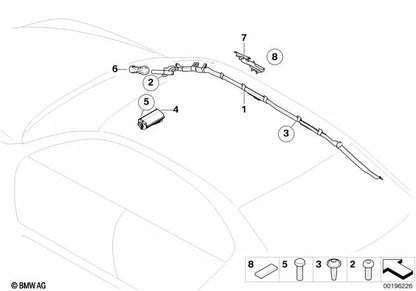 Generator Tuelle for BMW E60, E61, E63, E64 (OEM 72127110725). Genuine BMW.