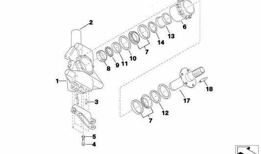 Anillo separador OEM 31212483785 para BMW E30,E36,E46,E81,E87,E90,E91,E92,E93,F20,F21,F22,F23,F30,F31,F32,F33,F34,F36,G20,X1 E84,F48,X3 E83,F25,X4 F26. Original BMW.