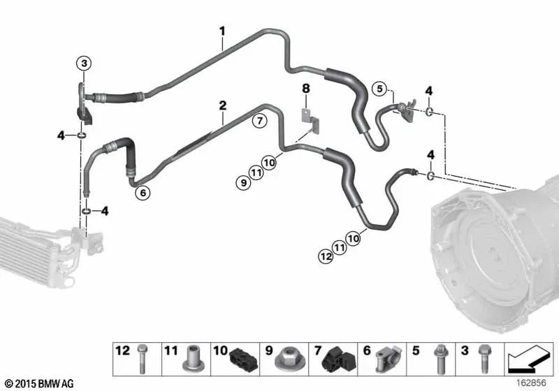 Linienunterstützung für BMW 3 E90 -Serie, E90N, E92, E92N, E93, E93N (OEM 1722283752). Original BMW