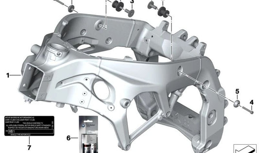 Casquillo OEM 16117718066 para motos BMW R1200GS, HP4, S1000RR, S1000XR, HP4 Race. Original BMW Motorrad.