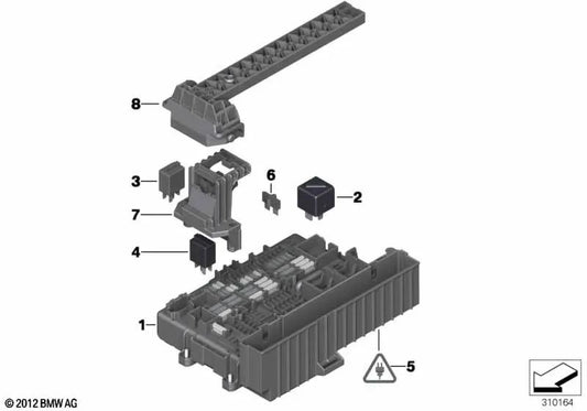 Habitação universal para BMW E81, E82, E87, E87N, E88, E90, E90N, E91, E91N, E92, E92N, E93, E93N, E84, E89 (OEM 61136925614). BMW original