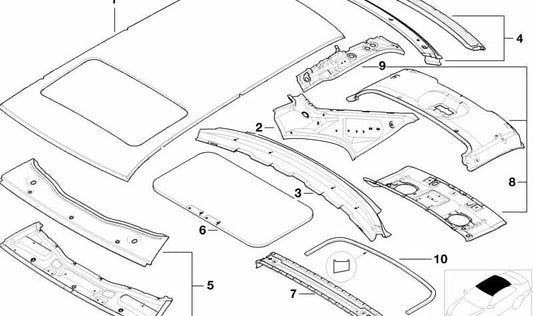 Painel de saída OME OEM 41318185764 para BMW 5 E39 Series. BMW original sobressalente.