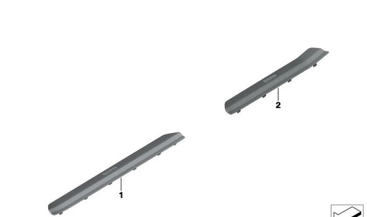 M in ingresso illuminato Ingresso sinistro per la serie BMW 7 G70 (OEM 51479870753). BMW originale.