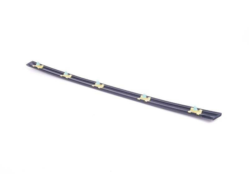 Moldura lateral puerta trasera derecha OEM 51138184480 para BMW E39. Original BMW.