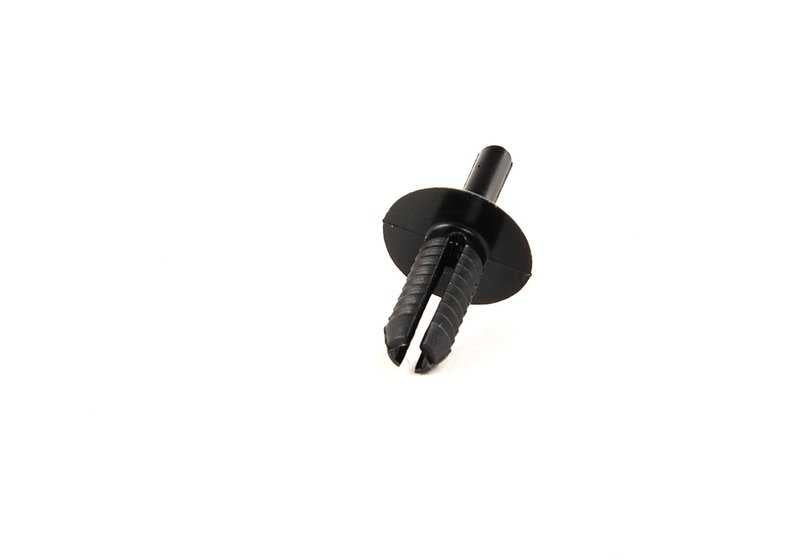Clip de sujeción OEM 51717007296 para BMW Z4 E85, Z4 E86 y Z8 E52. Pieza plástica original usada en molduras, maletero y pasos de rueda. Fácil de buscar como "clip plástico carrocería BMW". Original BMW.