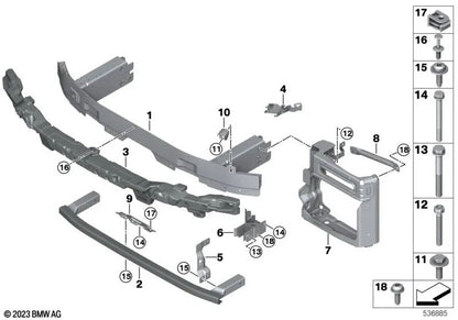 Right shock absorber for BMW X5 F95, G05, G18, X6 F96, G06, X7 G07, XM G09 (OEM 51117421884). Original BMW