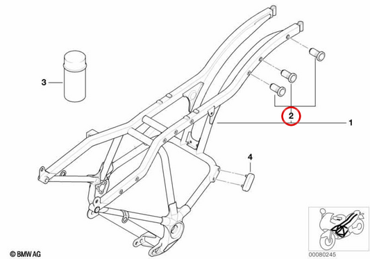 Tuerca de remache M6 OEM 46512331720 para motos BMW S 1000 RR, S 1000 R, F 650 GS, G 650 GS, G 650 GS Sertão, R 850 C, R 1200 C, R 1200 C Montauk, R 1200 C Independent... y más. Original BMW Motorrad