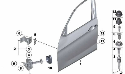 Freio da porta da frente para BMW X1 E84 (OEM 51212990613). BMW original