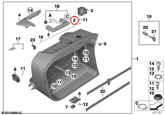 Varill-Oberlenker des Kofferträgers OEM 46547694161 für BMW Motorräder R 1200 RT, R 900 RT, R 1200 R, R 1200 ST, K 1200 GT, K 1300 GT... und mehr. Original BMW Motorrad