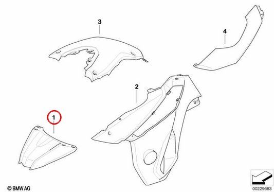 Coprimozzo anteriore grezzo non verniciato OEM 46617698796 per moto BMW F 650 GS e F 800 GS K72. Originale BMW Motorrad