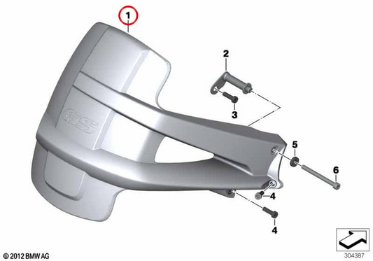 Heckverkleidung OEM 46627682884 für BMW Motorrad R 1200 GS K25, R 1200 GS Adventure K25… und mehr. Original BMW Motorrad