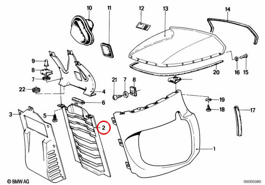 Tampa inferior do motor preparada OEM 46630025407 para BMW E46. BMW genuíno.