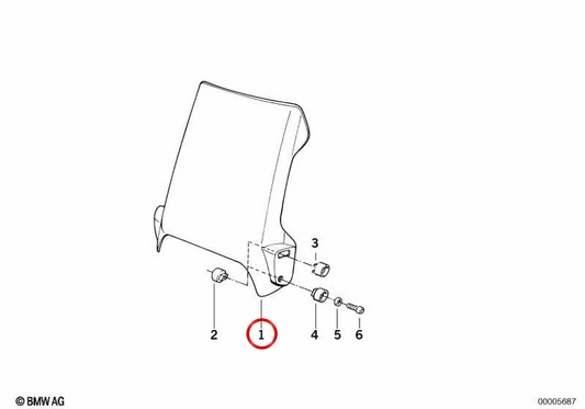 PARABRISAS OEM 46632307215 for BMW R1200gs and R1200gs Adventure. Original BMW Motorrad.