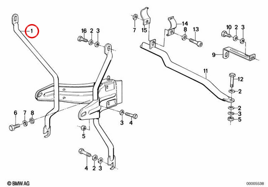 Suporte de carenagem OEM 46634257347 para BMW F650, F650CS, F650GS, F650GS Dakar, G650GS, G650GS Sertão. BMW genuíno.