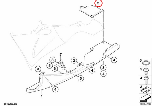 Plaque de dissipateur thermique OEM 46637713914 pour motos BMW K1200S, K1300S. BMW Motorrad d'origine.