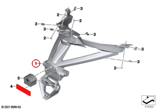 Soporte de matrícula OEM 46637724898 para motos BMW C 600 Sport, C 650 Sport. Original BMW Motorrad.