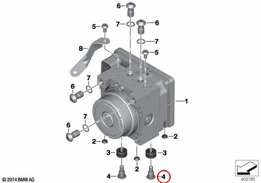 Vis de carrosserie à collerette M6 OEM 46638521658 pour motos BMW C 400 GT, C 400 X, F 750 GS, F 800 GS, F 850 GS, F 900 GS, R 1300 GS… et plus. Original BMW Motorrad.