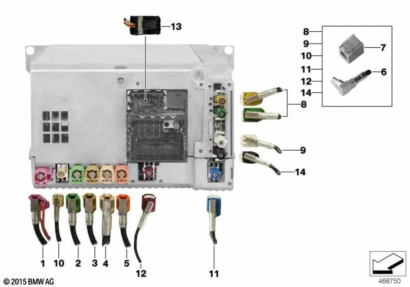Teleservices Repair Module for BMW F20, F52, F30, F31, F34, F10, F11, F18, F25, F15 (OEM 61119340212). Genuine BMW