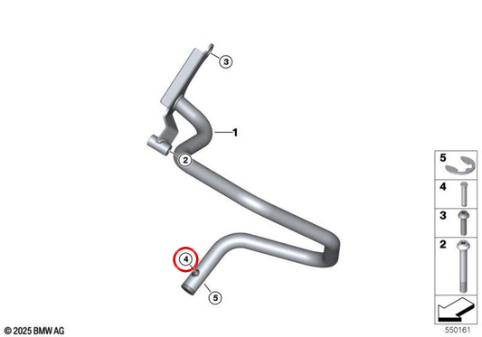 Parafuso OEM 46717675691 para motocicletas BMW R1200GS, R1250GS, F850GS, S1000RR, R nineT... e muito mais. Originais BMW Motorrad.