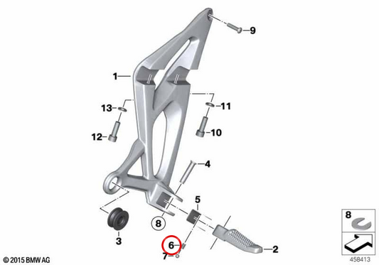 OEM Druckfeder 46718392689 für BMW Motorräder R 1300 GS, R 1200 R, S 1000 RR, M 1000 RR, F 750 GS, C 650 GT... und mehr. Original BMW Motorrad.