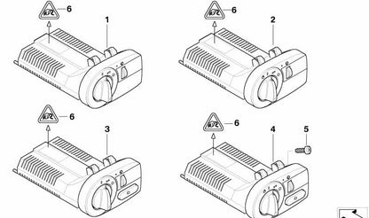 Módulo de luces OEM 61319133053 para BMW E85. Original BMW.