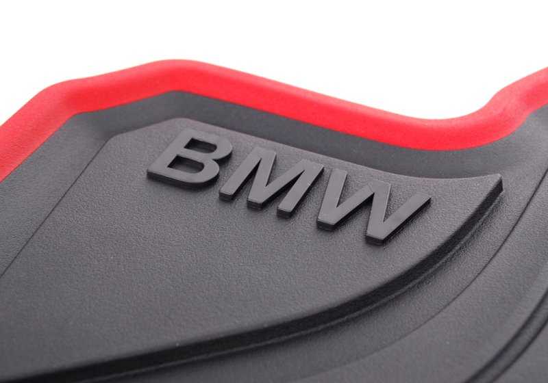 Alfombrillas de goma para todo clima OEM 51472219803 para BMW F30, F31, F80, F36. Juego trasero. Original BMW.