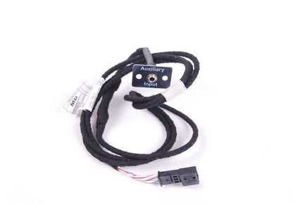 Jack Ausiliare Ingresso 3,5 mm per BMW E46, E39, E53. OEM 65120153503. Permette ai lettori MP3, CD o esterni di essere collegati dal compartimento del guanto. BMW originale.