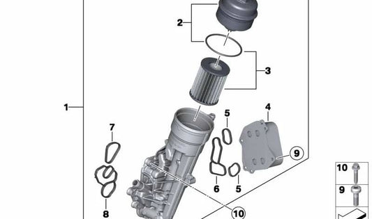 Board de profil pour BMW F20, F21, F30, F31, F35 (OEM 11427625484). BMW d'origine