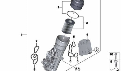 Tornillo hexagonal con arandela OEM 07147543755 para MINI R56, Clubman R55, Cabrio R57, Coupé R58, Countryman R60... y más. Original MINI.