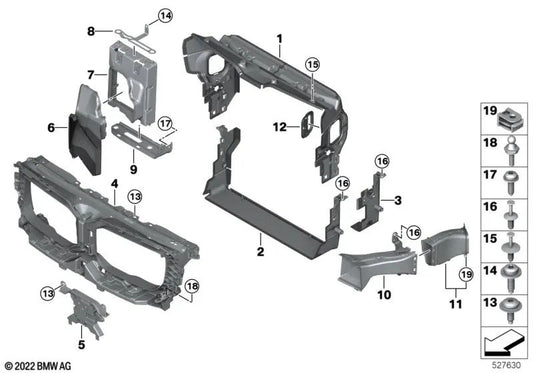 Le frein de frein gauche conduite pour BMW G09 (OEM 51749451687). BMW d'origine