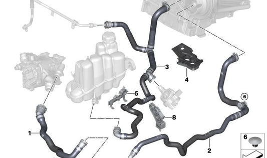 Das Produkt, Das du Gefunden Hast-Der ** Kühlmittelschlauch Rücklauf ** mit der teilenummer ** 64218832955 ** - ist ein original-bauteil von ** bmw **. C'est DIent Dem Rücklauf des Kühlmittels im Kühlsystem und Sollte Passgenau für Besttimmte Modèle