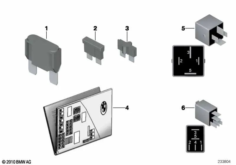 Fuse Assignment Card for BMW F25, F26 (OEM 71239315152). Original BMW.