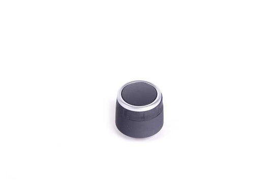 Botón cromado mando radio OEM 65129185188 para BMW X3 E83 (modelos 1.8d, 2.0d, 2.0i, 2.0sd). Compatible con radios Business CD, Basic CD, Navigation y CID. Original BMW.