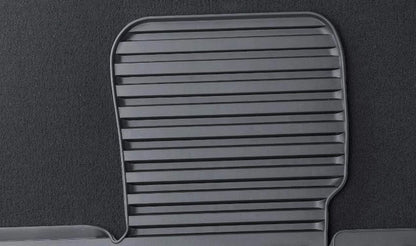 Alfombrillas de goma delanteras antracita OEM 51472231953 para BMW X5 E70, X5 E70 LCI, X6 E71. Original BMW.