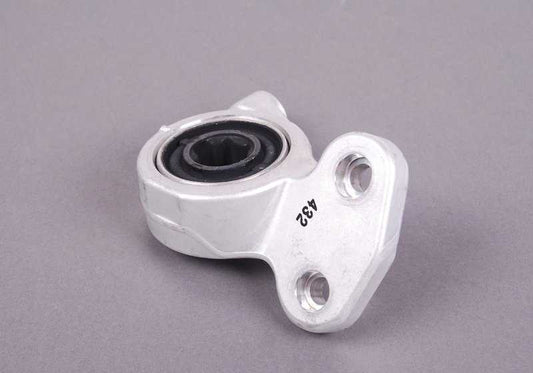 Soporte de brazo de suspensión con silentblock izquierdo OEM 31122229623 para BMW E46. Original BMW.