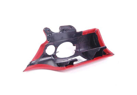 Protección rodillera lado conductor derecha rojo Rooster Red OEM 51452752854 para MINI R55, R56, R57, R58, R59… y más. Original MINI.